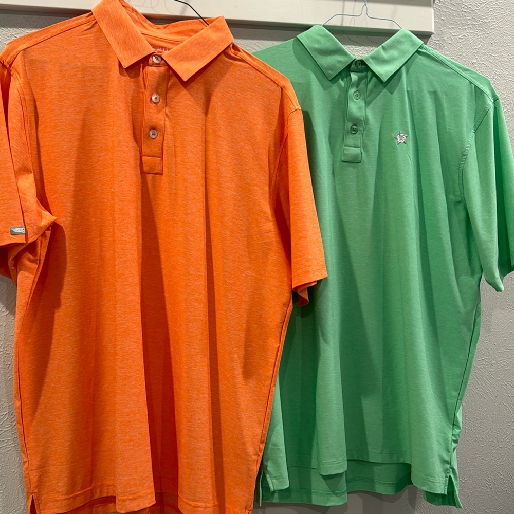 Men’s Straight Down Golf polo bundle- size XL-EUC